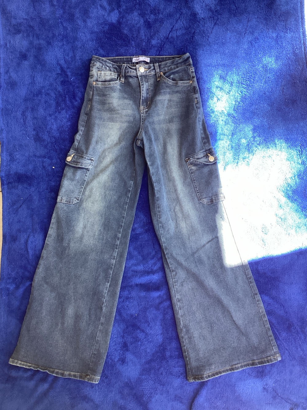 YMI Men's Washed Blue Carpenter Jeans